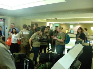 Peace Corps takes over the lobby