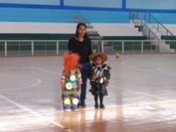 Two pre-school students from Cullashpampa